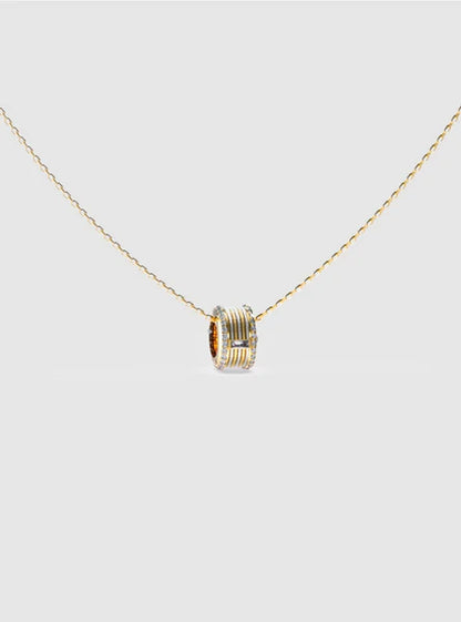 Guess Kalybe 2T Cable Circle Necklace