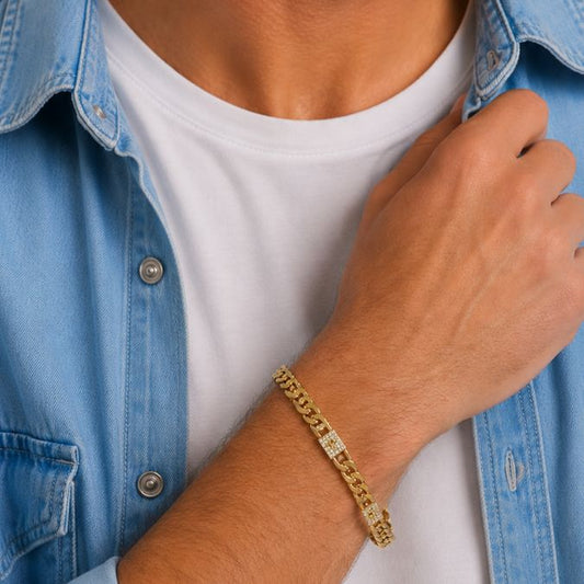 Guess Bracelet 4G Curb Frontiers Gold