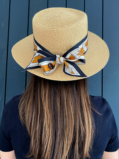 Dark Hampton Silk Twilly