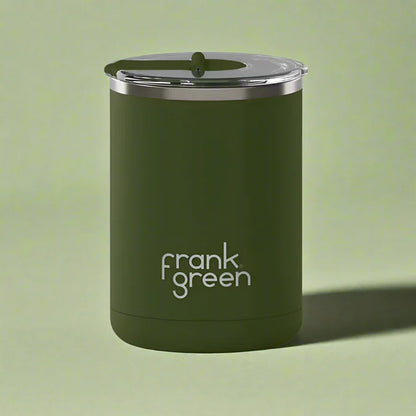 Frank Green 12oz Ceramic Coffee Cup with Hinged Screw Lid