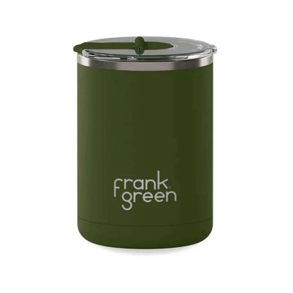 Frank Green 12oz Ceramic Coffee Cup with Hinged Screw Lid