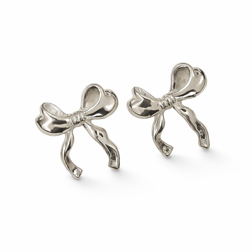 Me The Label Large Bow Stud Earring
