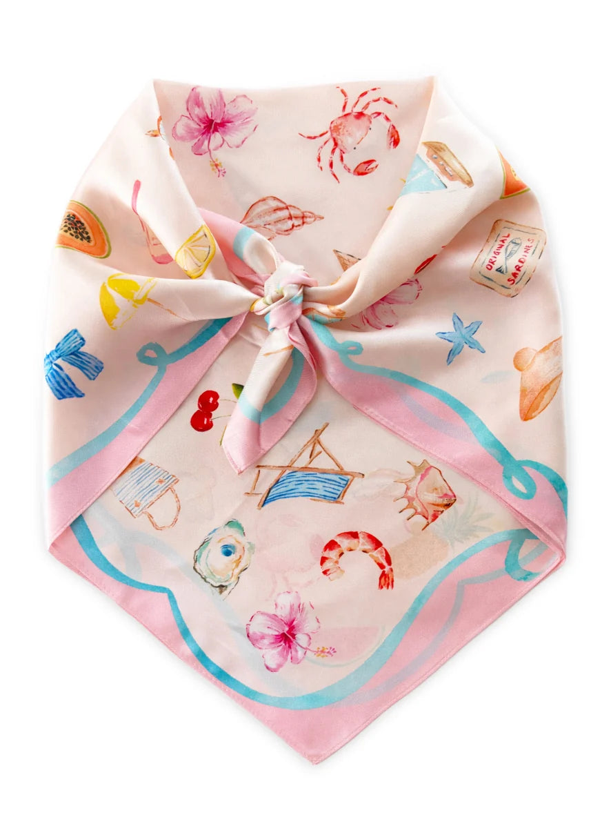 Dark Hampton Cass Deller Little Cove Silk Petite Scarf