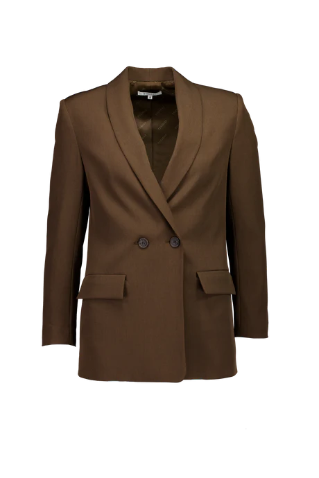 Tuesday Longline Blazer Bitter Chocolate
