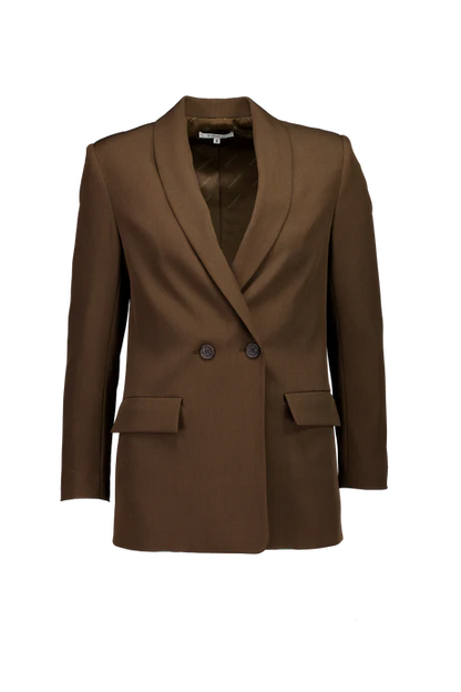 Tuesday Longline Blazer Bitter Chocolate