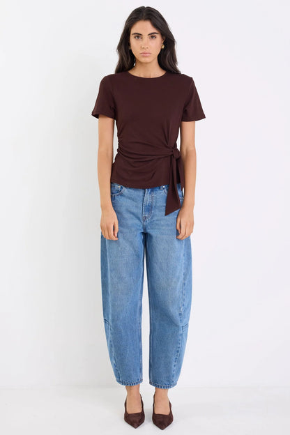 Among The Brave Loop Chocolate Knot Front Top
