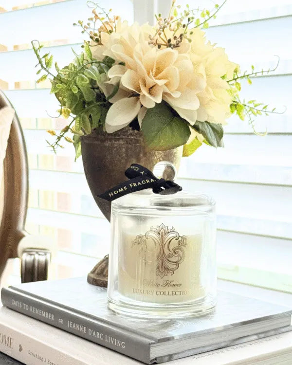 Christiana Candle White Flower 250g