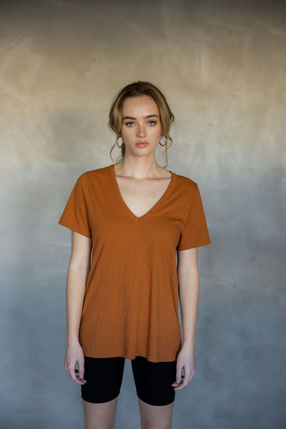 Mazu Before We Expire V Neck Tee
