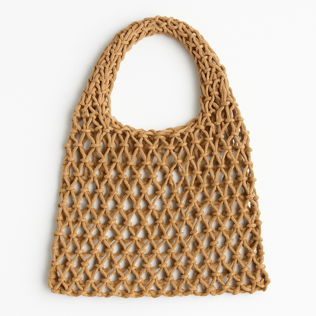 Me The Label Woven Market Bag - Small