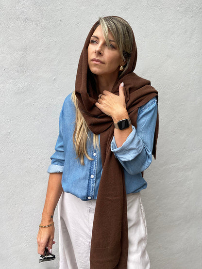 Dark Hampton Wool Scarf The Mc Cance