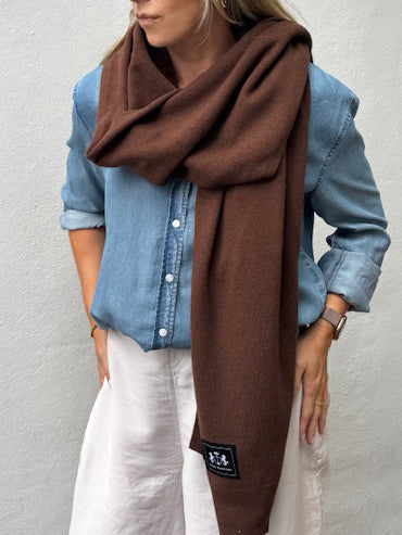 Dark Hampton Wool Scarf The Mc Cance