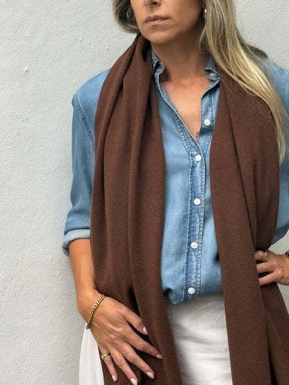 Dark Hampton Wool Scarf The Mc Cance