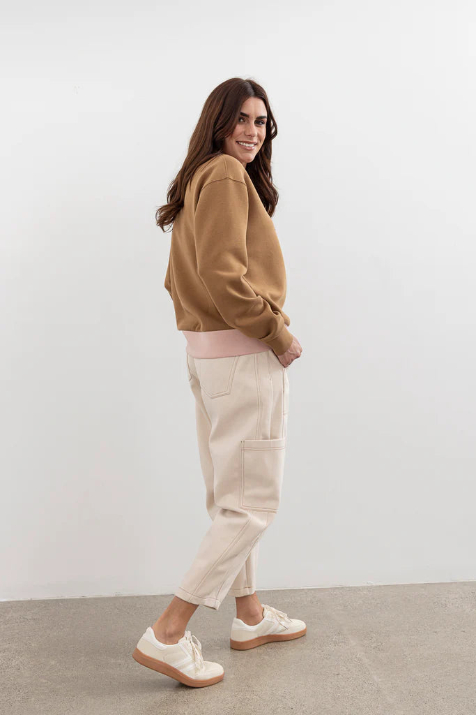 Moss Logo Line Sweater