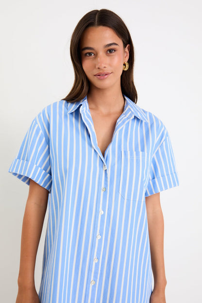 Stories Be Told Mykonos Mini Shirt Dress