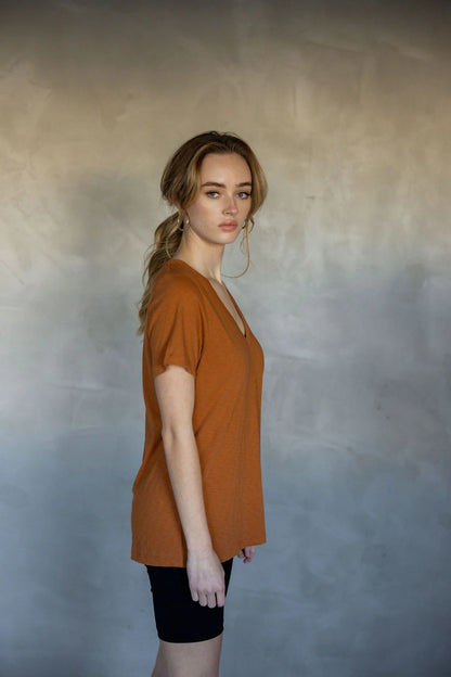 Mazu Before We Expire V Neck Tee