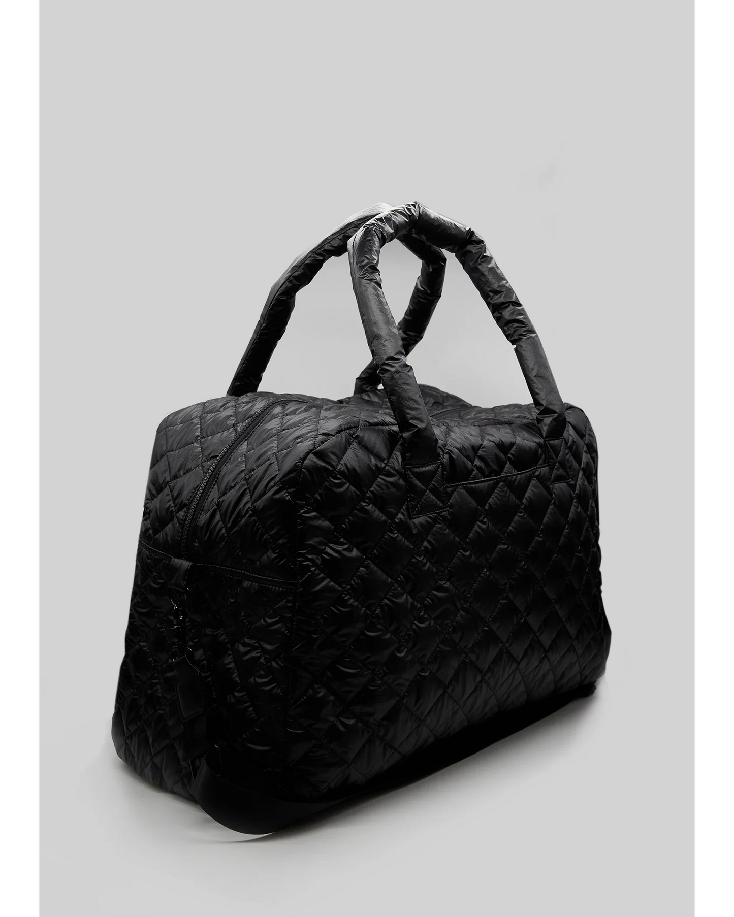 Stella + Gemma Overnight Bag Black Quilted