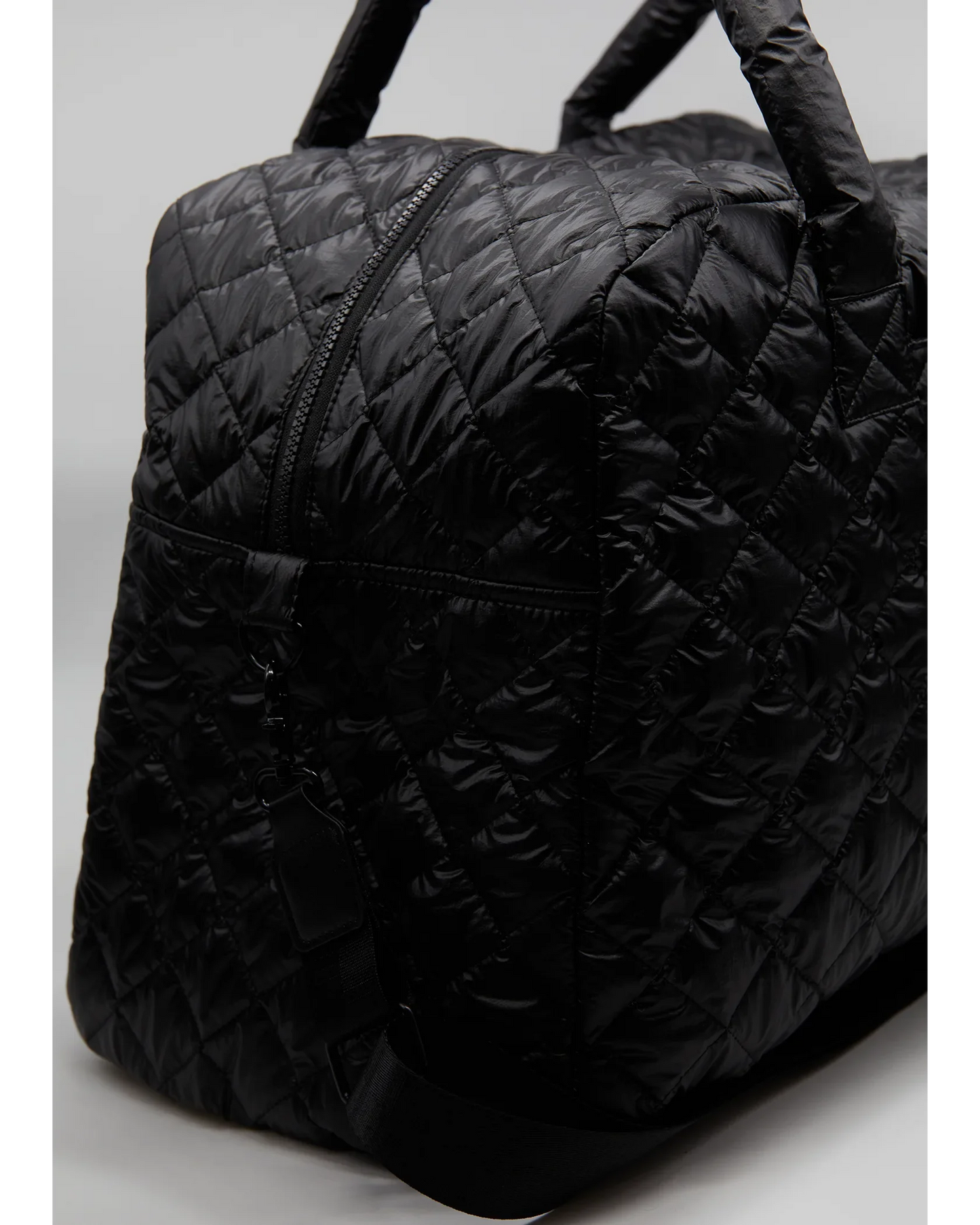 Stella + Gemma Overnight Bag Black Quilted