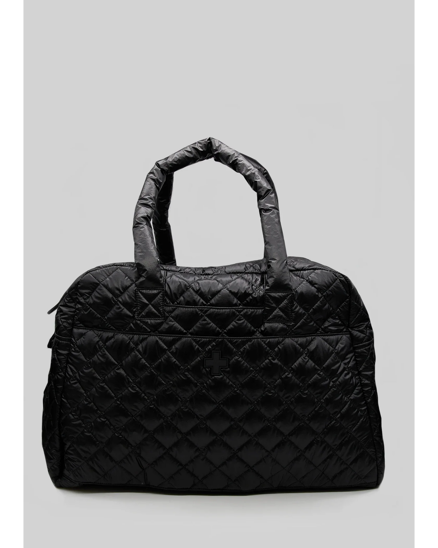 Stella + Gemma Overnight Bag Black Quilted