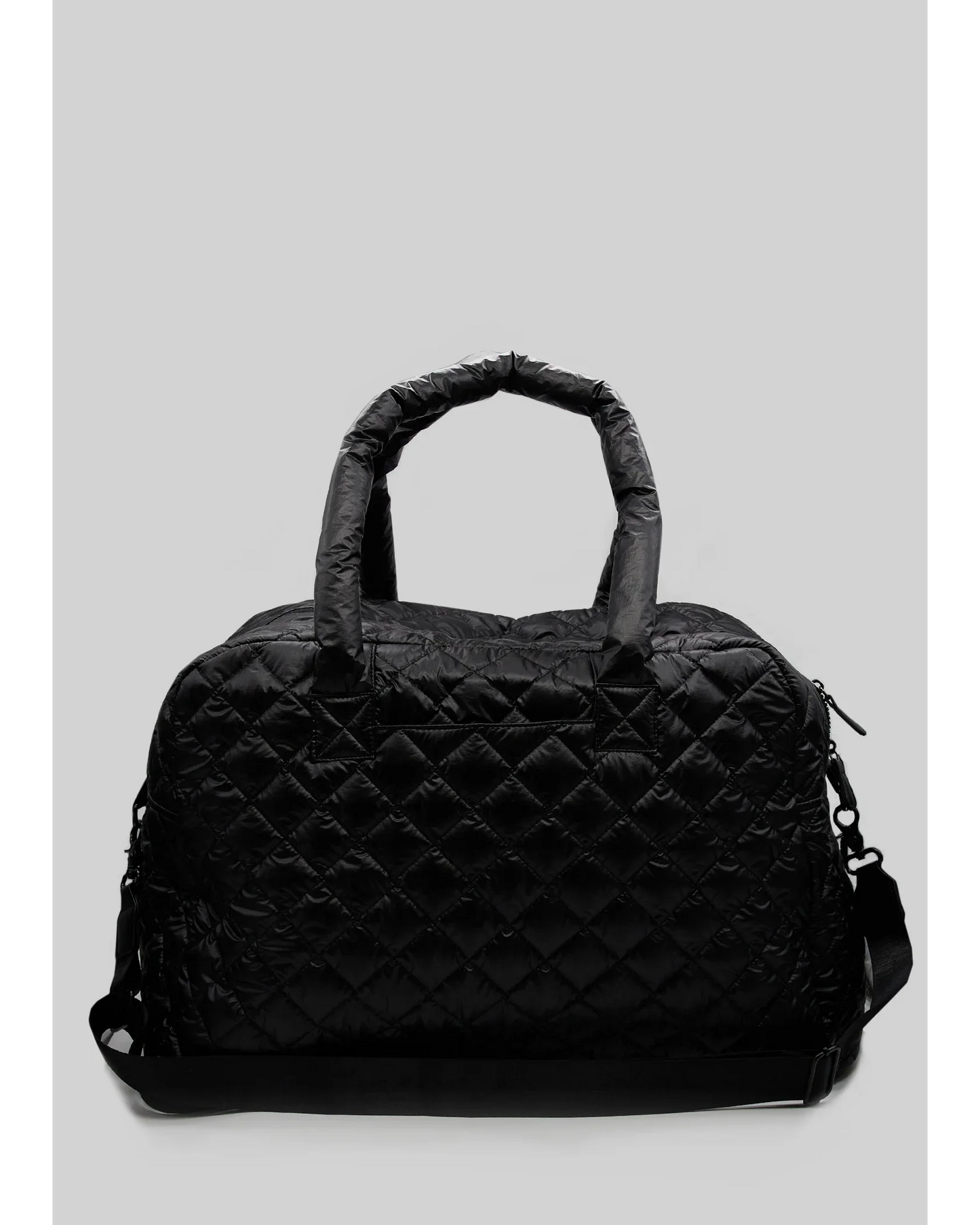 Stella + Gemma Overnight Bag Black Quilted