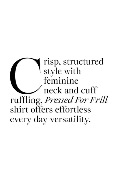 Coop Pressed For Frill Shirt