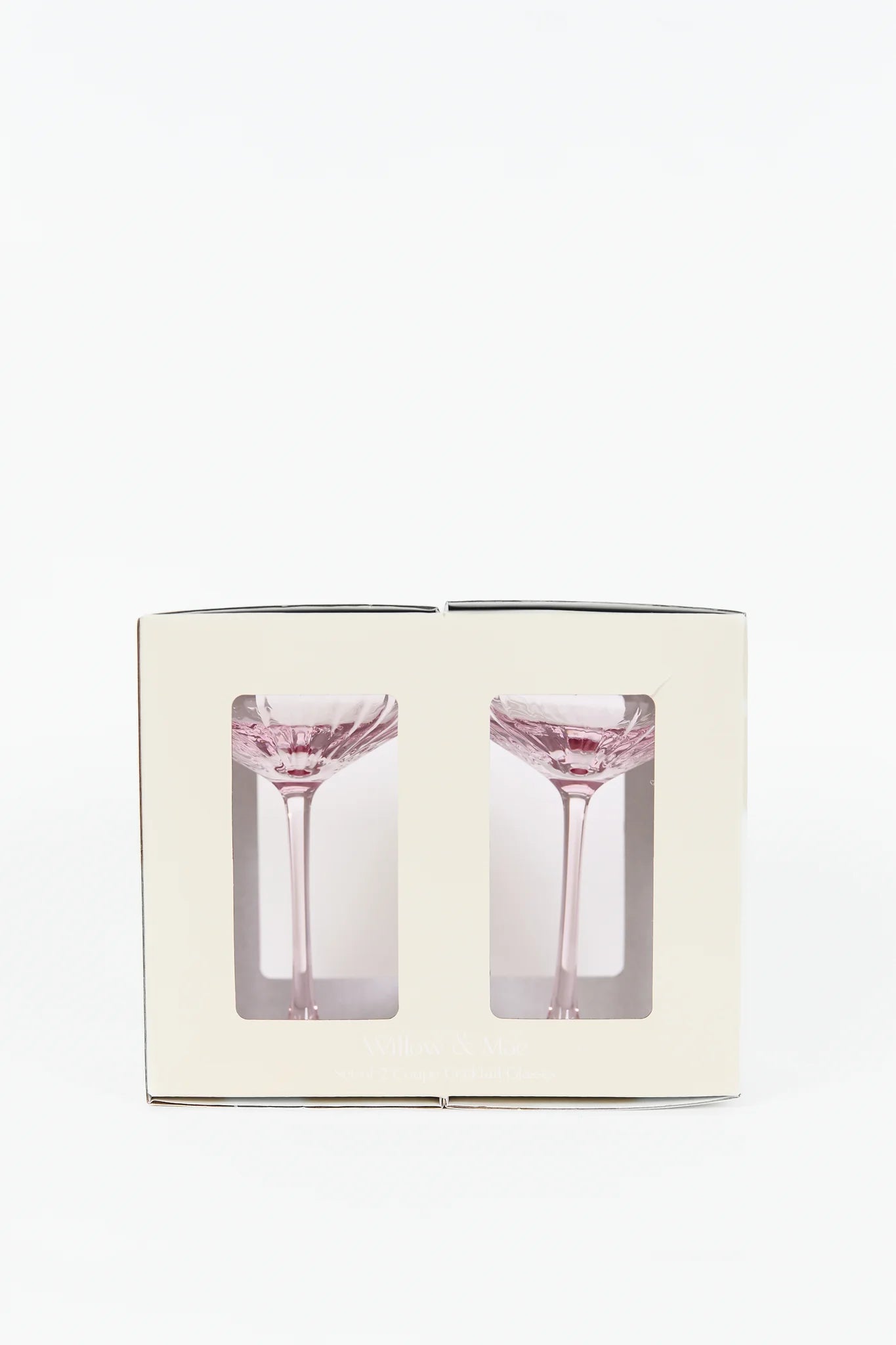 Willow & Mae Cocktail Glasses Pink
