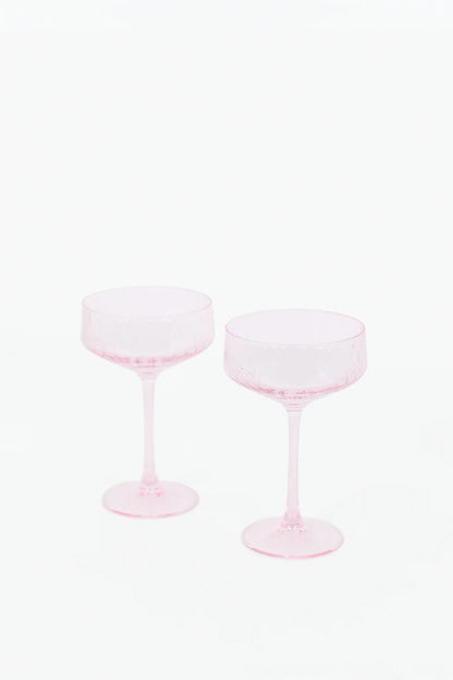 Willow & Mae Cocktail Glasses Pink