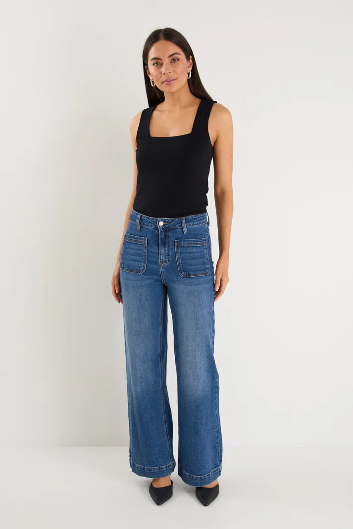 Among The Brave Zoey Jean In Marine Blue