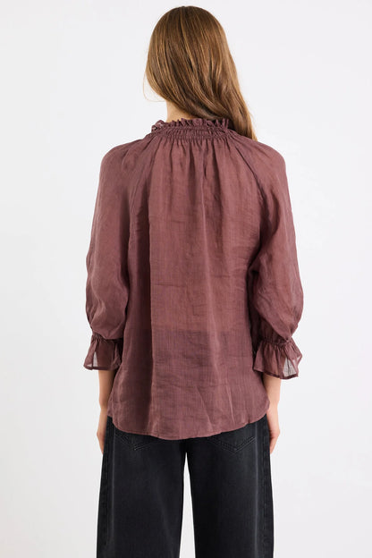 Among The Brave Prospect Tie Front Top