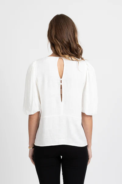 Federation Punch Top - Linen