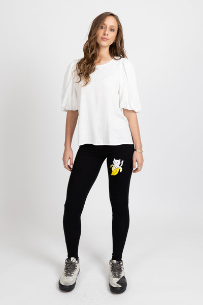 Federation Punch Top - Linen