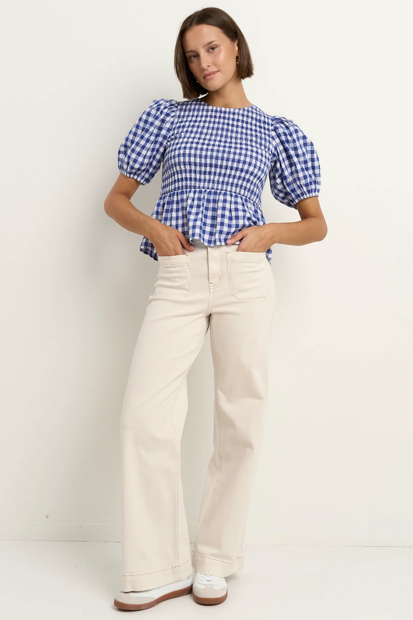 Among The Brave Requite Gingham Top