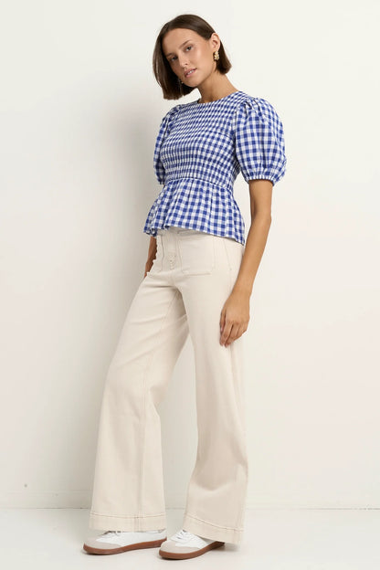 Among The Brave Requite Gingham Top