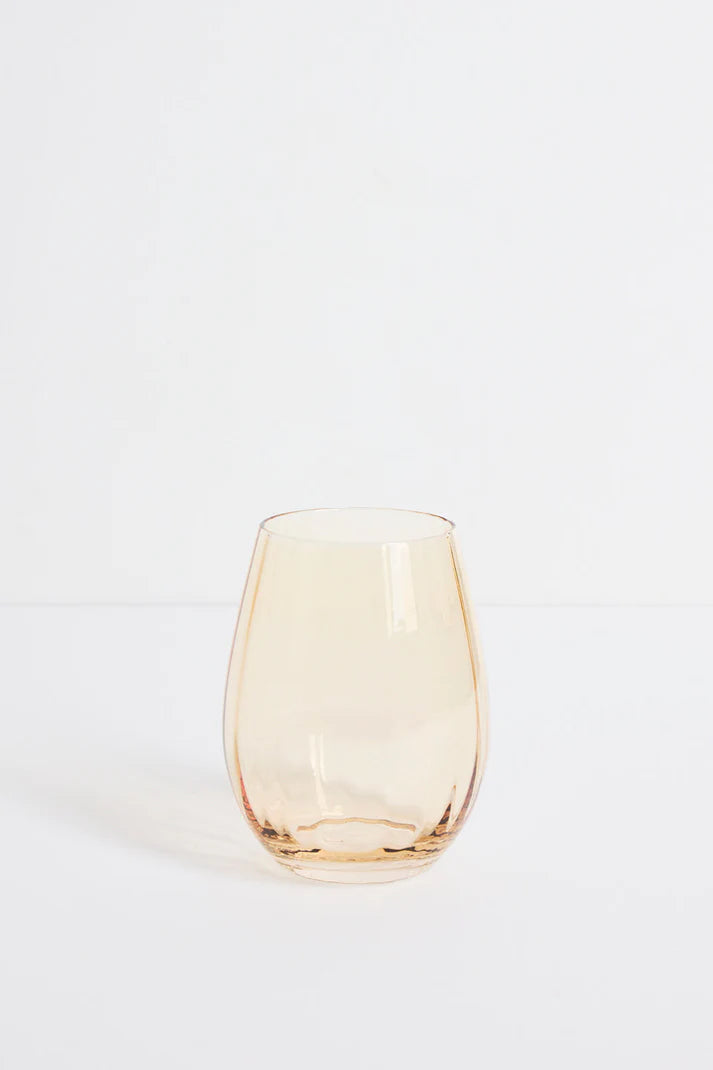 Willow and Mae Ripple Light Stemless  Glass