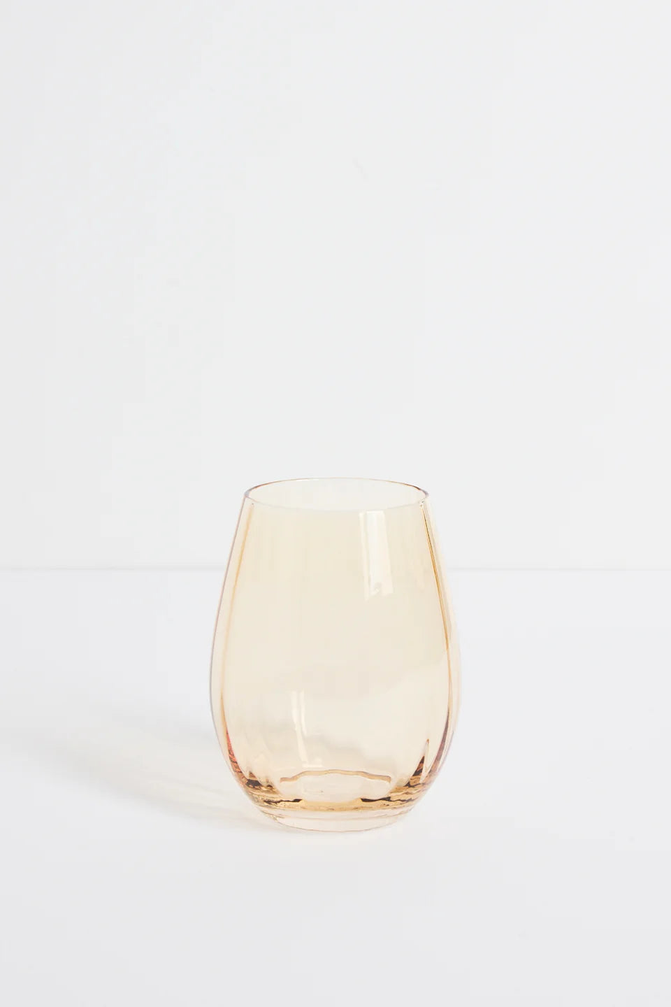 Willow & Mae Ripple Light Amber Stemless Glass