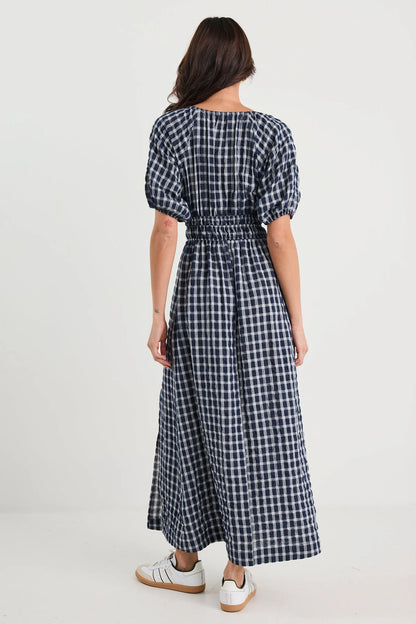 Stories Be Told Ritual Ink Check Poet Dress