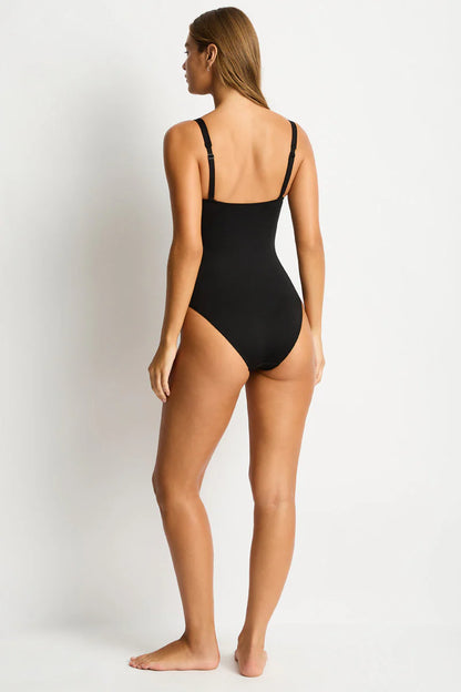 Sea Level Twist Front Multi One Piece