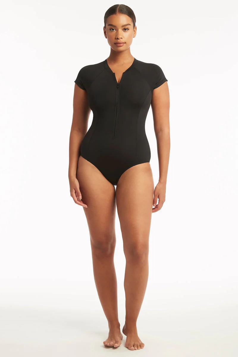 Sea Level Short Sleeve Multifit One Piece