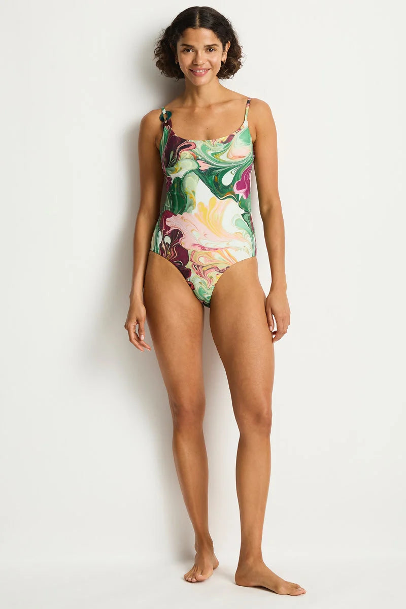 Sea Level Abyss Scoop Neck One Piece