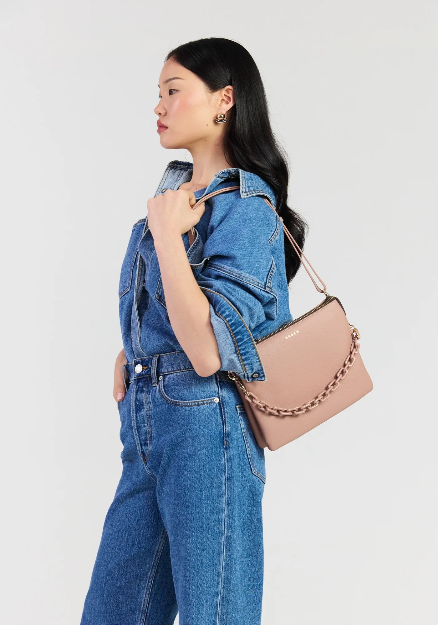 Saben Matilda Crossbody with Tonal Chain