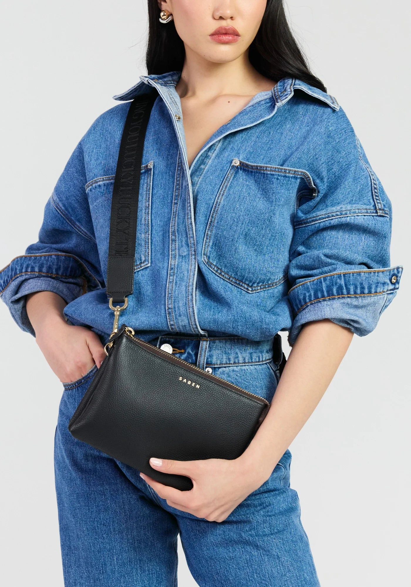 Saben Feature Strap Webbing Black