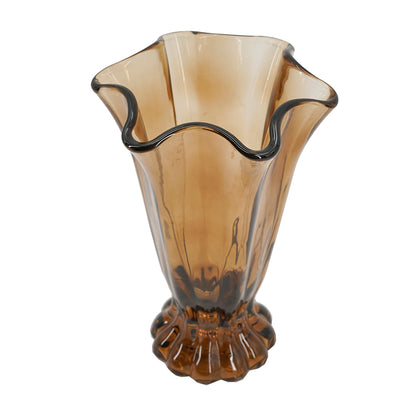 Rembrandt Brown Ruffle Vase - Large
