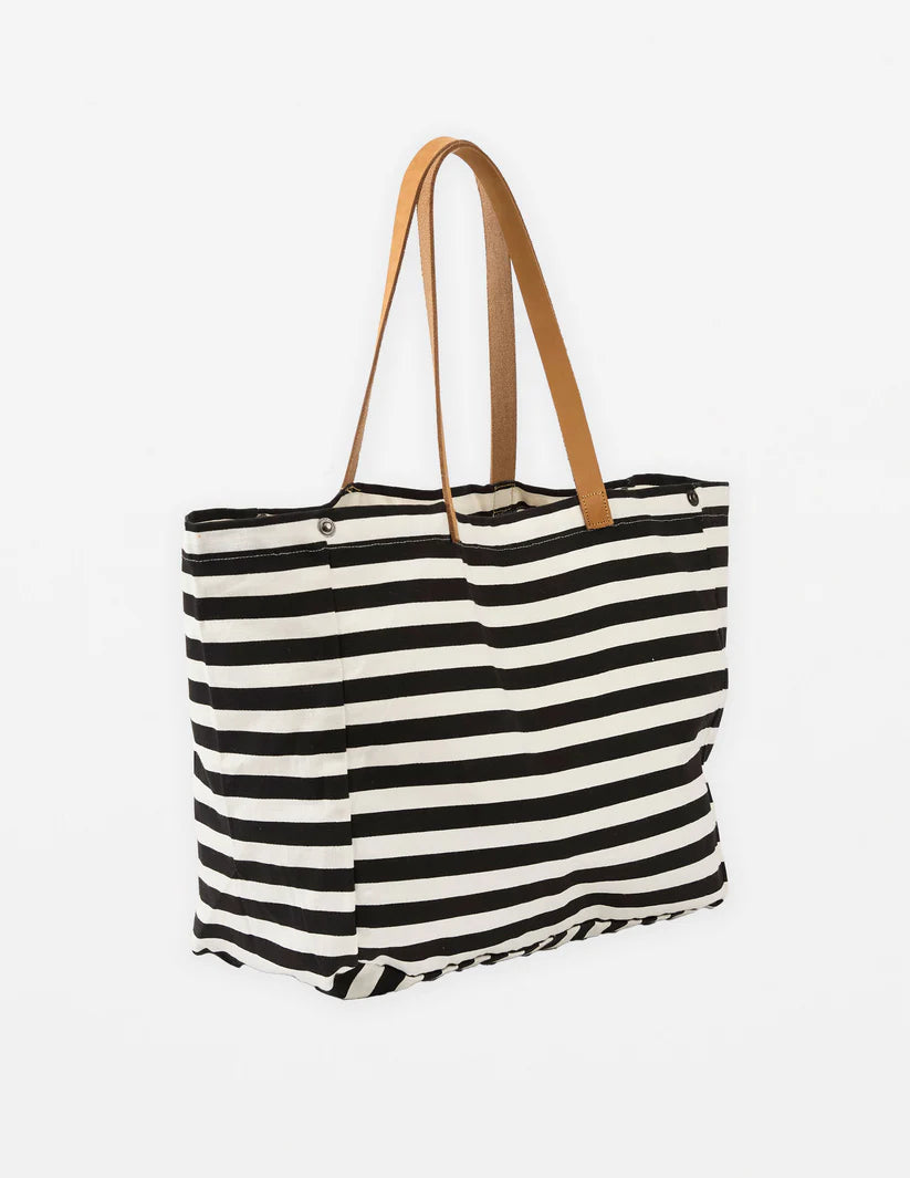 Stella + Gemma Bodrum Tote Black Stripe