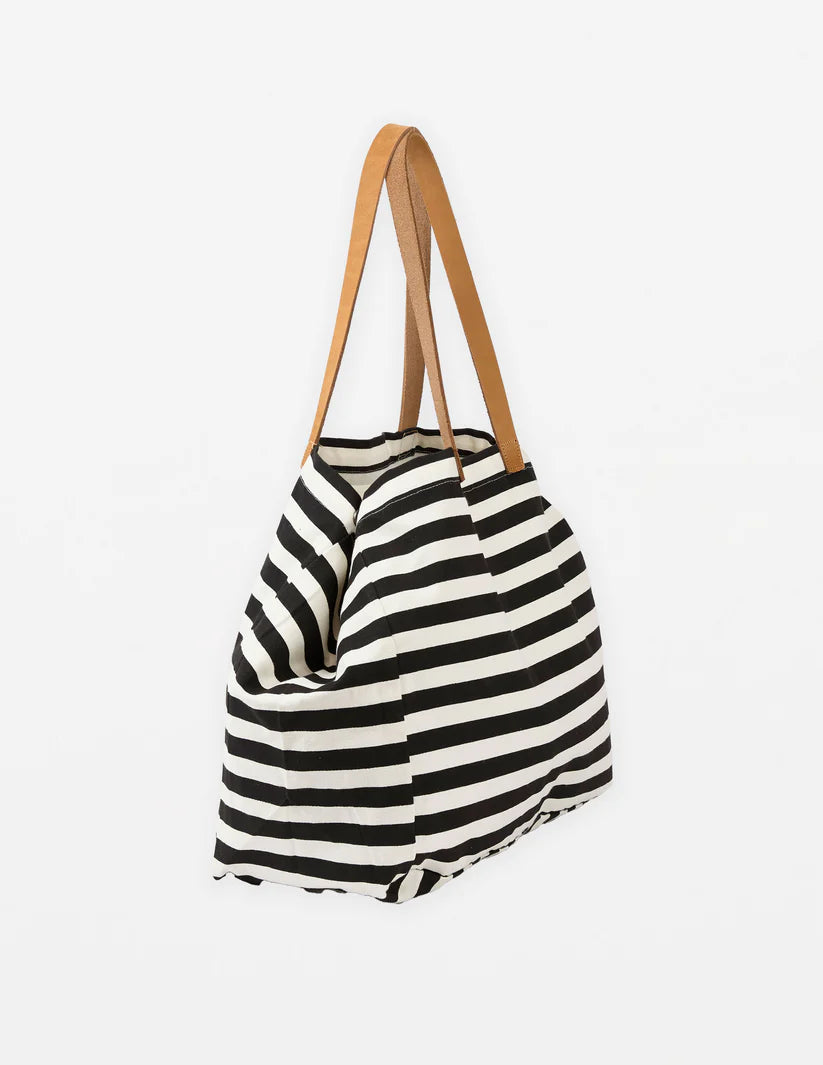 Stella + Gemma Bodrum Tote Black Stripe