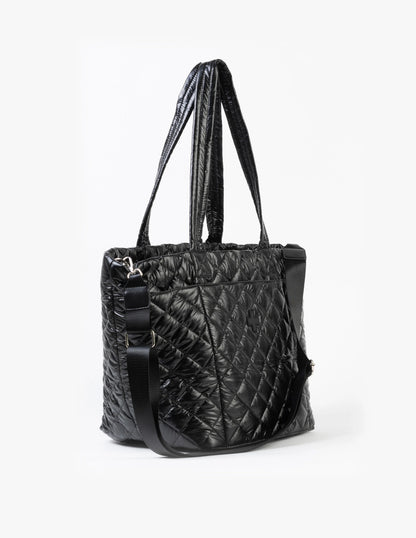 Stella+Gemma Overnight Bag Quilted in Black