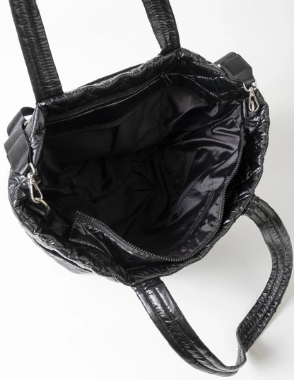 Stella+Gemma Overnight Bag Quilted in Black