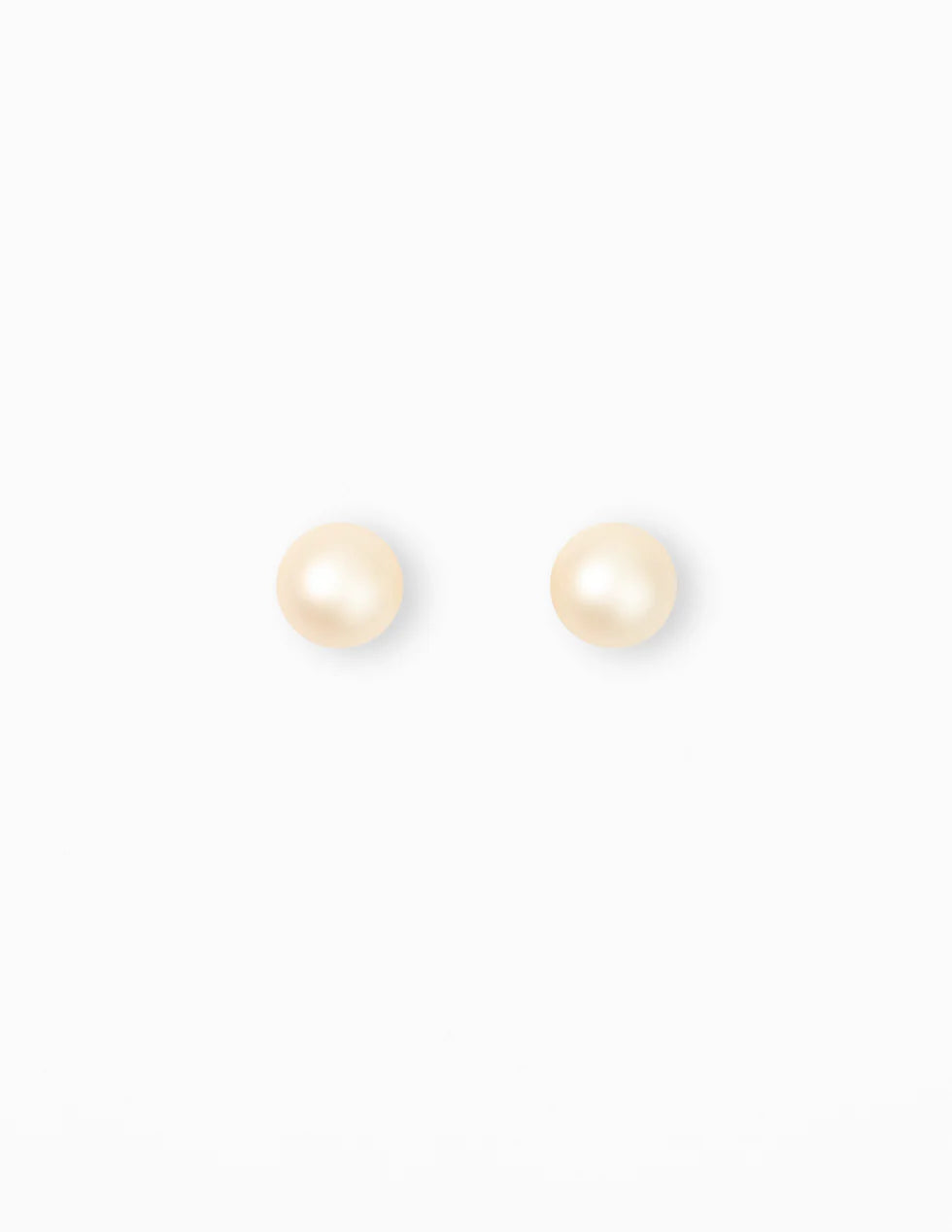 Stella+Gemma Oversized Pearl Earring in Snow White or Chocolate Brown