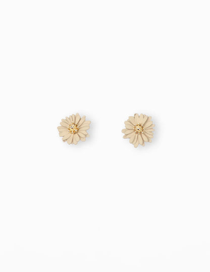 Stella+Gemma Daisy Earring in Brown or Sand