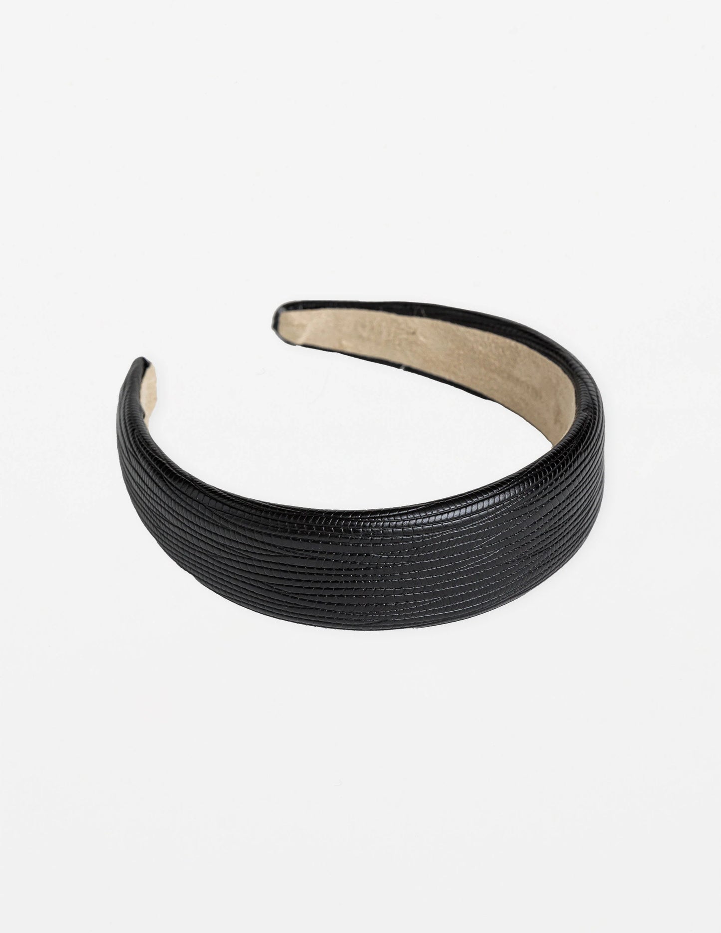 Stella+Gemma Black PU Headband
