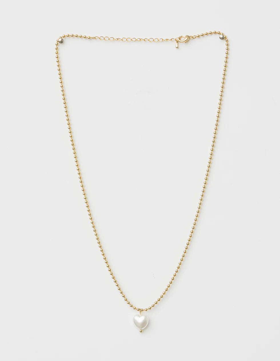 Stella+Gemma Pearl Heart Ball Chain