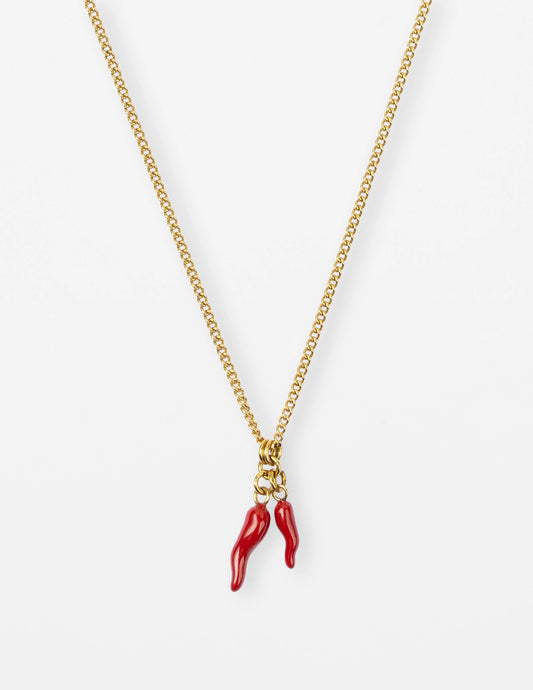 Stella + Gemma Gold Chillies Necklace